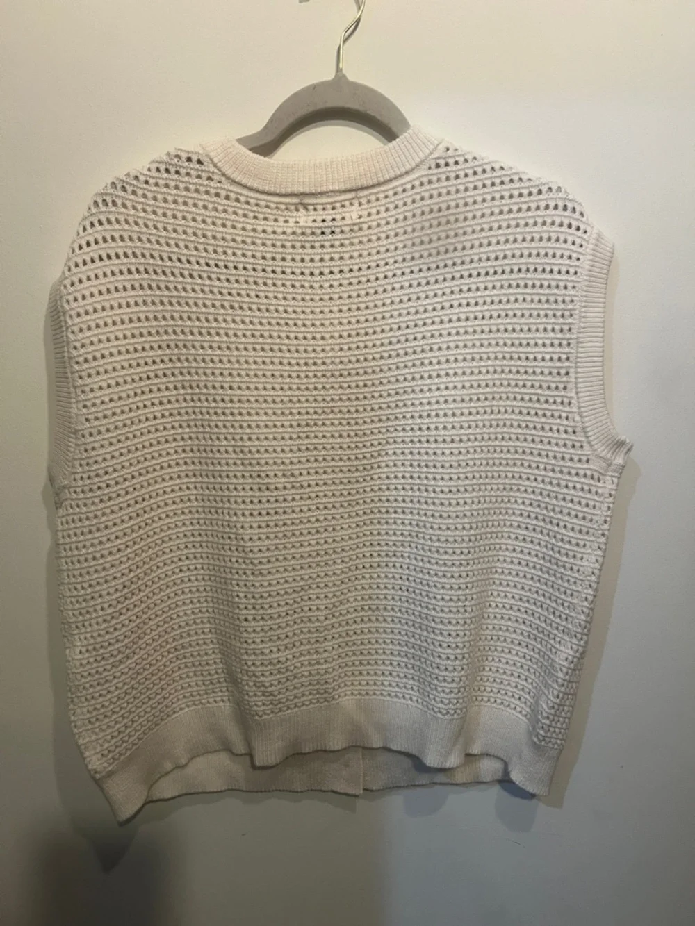 Universal Thread Cream Knit Button-Front Sweater Vest - Picture 3 of 3
